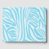 Blue Zebra Pattern Gastenboek (Achterkant)