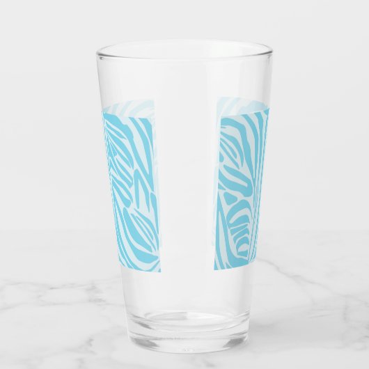 Blue Zebra Pattern Glas (Links)