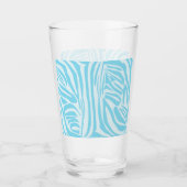 Blue Zebra Pattern Glas (Voorkant)