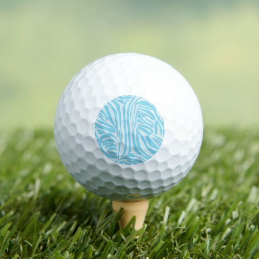 Blue Zebra Pattern Golfballen (Insitu Shirt)