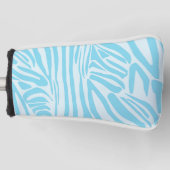 Blue Zebra Pattern Golfheadcover (Voorkant)