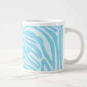 Blue Zebra Pattern Grote Koffiekop (Rechts)