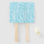 Blue Zebra Pattern Handwaaier (Voorkant en achterkant)