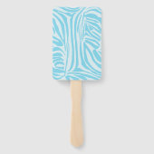 Blue Zebra Pattern Handwaaier (Achterkant)
