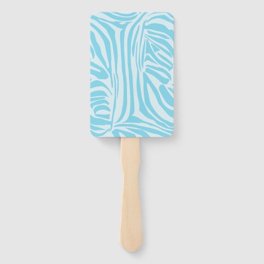 Blue Zebra Pattern Handwaaier (Achterkant)
