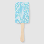 Blue Zebra Pattern Handwaaier (Voorkant)