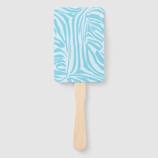 Blue Zebra Pattern Handwaaier (Voorkant)