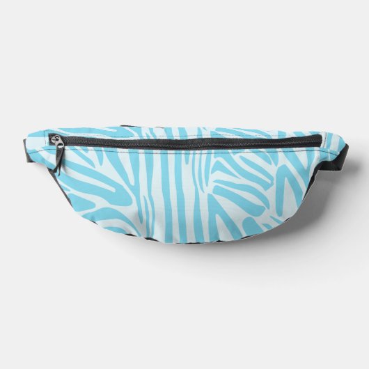 Blue Zebra Pattern Heuptasje (Liggend)