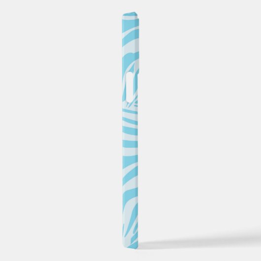 Blue Zebra Pattern iPhone Hoesje (Rechterkant)