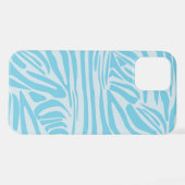 Blue Zebra Pattern iPhone Hoesje (Achterkant horizontaal)