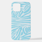 Blue Zebra Pattern iPhone Hoesje (Achterkant)