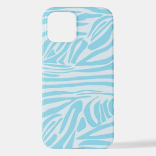 Blue Zebra Pattern iPhone 12 Hoesje