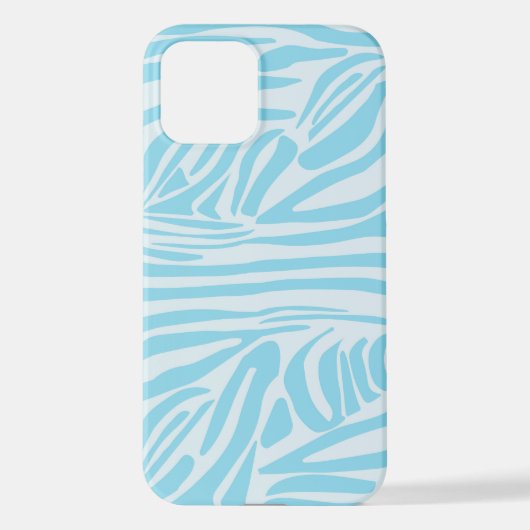 Blue Zebra Pattern iPhone Hoesje (Achterkant)