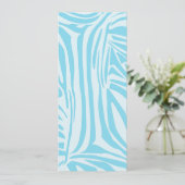 Blue Zebra Pattern Kaart (Staand voorkant)