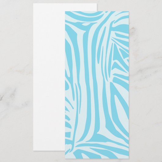 Blue Zebra Pattern Kaart (Voorkant / Achterkant)