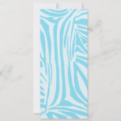 Blue Zebra Pattern Kaart (Voorkant)