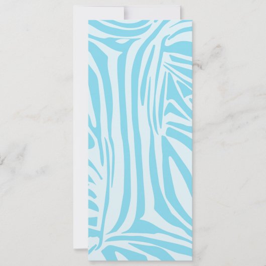 Blue Zebra Pattern Kaart (Voorkant)