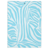 Blue Zebra Pattern Klembord (Achterkant)