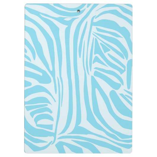 Blue Zebra Pattern Klembord (Achterkant)