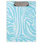 Blue Zebra Pattern Klembord (Voorkant)