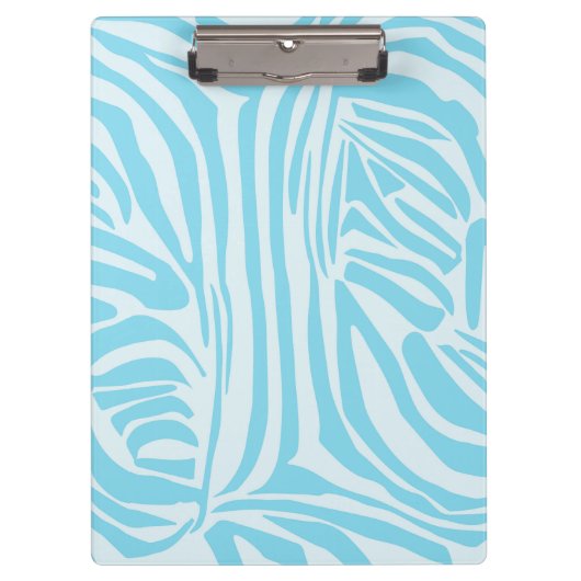 Blue Zebra Pattern Klembord (Voorkant)