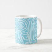 Blue Zebra Pattern Koffiemok (Voorkant rechts)