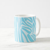 Blue Zebra Pattern Koffiemok (Voorkant rechts)