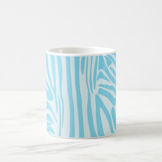 Blue Zebra Pattern Koffiemok (Center)