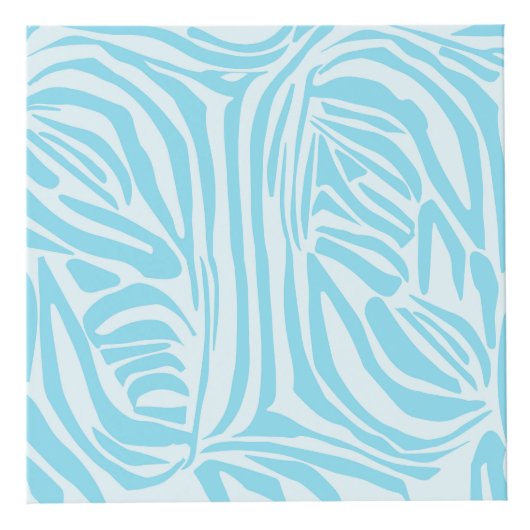 Blue Zebra Pattern Kubus (Rechts)
