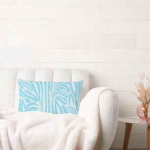 Blue Zebra Pattern Kussen