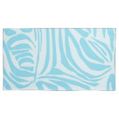 Blue Zebra Pattern Kussensloop (Voorkant)