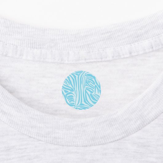Blue Zebra Pattern Labels (Aangebracht)