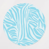Blue Zebra Pattern Labels (Design 1)