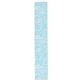 Blue Zebra Pattern Lange Tafelloper (Voorkant)