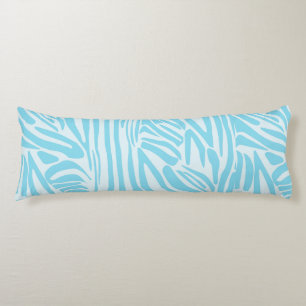 Blue Zebra Pattern Lichaamskussen