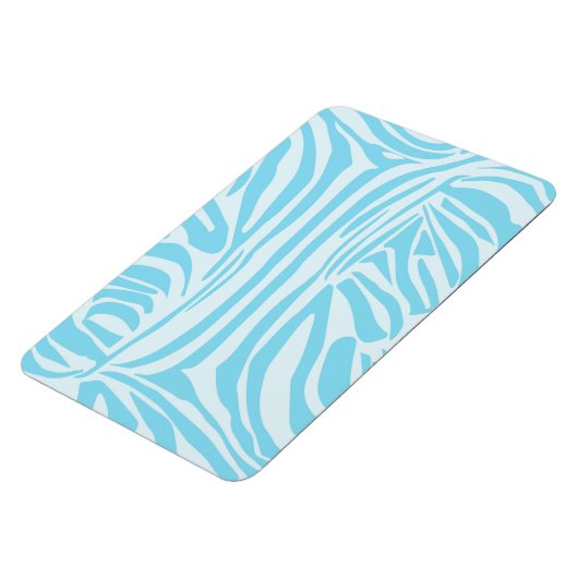 Blue Zebra Pattern Magneet (Linkerzijde)