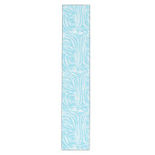 Blue Zebra Pattern Medium Tafelloper (Voorkant)