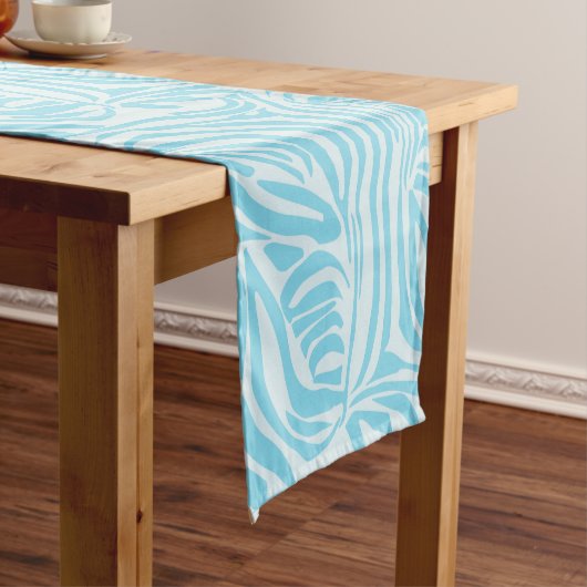 Blue Zebra Pattern Medium Tafelloper (Voorbeeld)