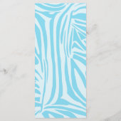 Blue Zebra Pattern Menu (Achterkant)