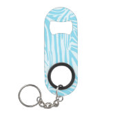 Blue Zebra Pattern Mini Flessenopener (Voorkant)