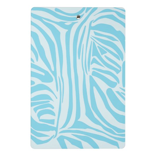 Blue Zebra Pattern Mini Klembord (Achterkant)