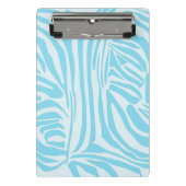 Blue Zebra Pattern Mini Klembord (Voorkant)