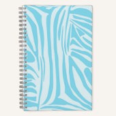 Blue Zebra Pattern Notitieboek (Voorkant)
