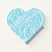 Blue Zebra Pattern Notitieboek (Achterkant)