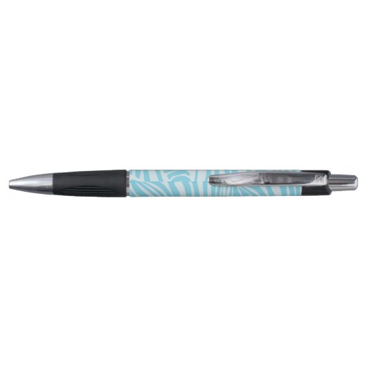 Blue Zebra Pattern Pen (Achterkant)
