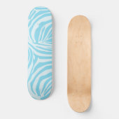 Blue Zebra Pattern Persoonlijk Skateboard (Voorkant)