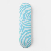 Blue Zebra Pattern Persoonlijk Skateboard (Voorkant)