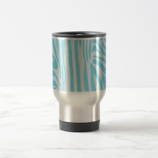 Blue Zebra Pattern Reisbeker (Center)