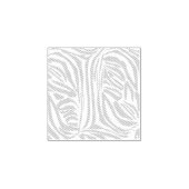 Blue Zebra Pattern Rubberstempel (Afrduk)