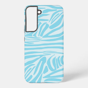 Blue Zebra Pattern Samsung Galaxy Hoesje